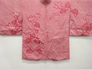 アンティーク　本総絞り　枝花模様　長絵羽織